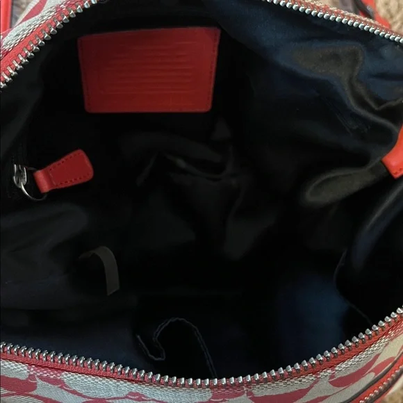 Coach Red and Cream Crossbody Bag - Picture 2 of 8